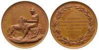 Karl XV. (1859-1872) - auf das 50-j�hriges Jubil�um der Friedrich-Akademie in Oslo - 1861 - Medaille  stgl