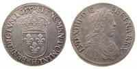Frankreich - France - 1655 - 1/2 Ecu a la meche longue  fast vz