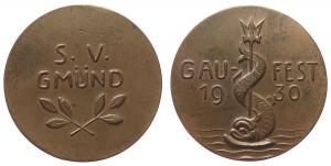 Sportverein Gmünd - Gaufest 1930 - 1930 - Medaille  vz