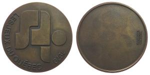 Québec - auf die Gründung des Jeux du Québec - 1970 - Medaille  vz