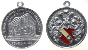 Bensheim - Wiedersehensfeier ehem. Schüler des Gymnasiums - 1928 - tragbare Medaille  vz-stgl