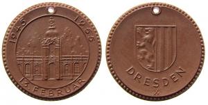 Dresden - 10. Jahrestag der Zerstörung - 1955 - Medaille  prägefrisch