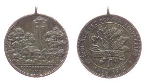 Schwäbisch Albvereins - 25 jähriges Jubiläum - 1913 - tragbare Medaille  vz