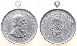 Herborn - 17. Turnfest des Lahn-Dill Gaues - 1899 - tragbare Medaille  ss-vz
