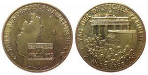 40 Jahre Bundesrepublik Deutschland - 1989 - Medaille  vz