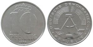 DDR - 1979 - 10 Pfennig  stgl