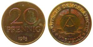 DDR - 1983 - 20 Pfennig  stgl