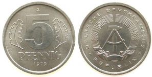 DDR - 1979 - 5 Pfennig  stgl