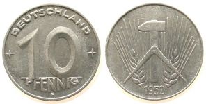 DDR - 1952 - 10 Pfennig  ss