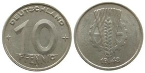 DDR - 1948 - 10 Pfennig  vz-stgl