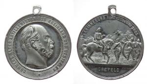 Wilhelm I (1797-1888) - Crefeld - 1885 - tragbare Medaille  ss-vz