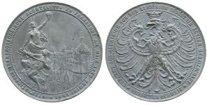 auf die Elektrotechnische Ausstellung - 1891 - Medaille  ss