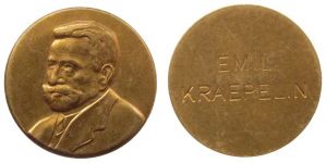 Kraepelin Emil (1856-1926) - Psychater - o.J. - Medaille  vz