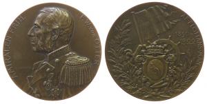 Otter Fredrik Wilhelm von (1838-1910) - auf sein 50. Marinedienstjubiläum - 1900 - Medaille  vz