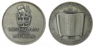 Universitätsbund Innsbruck - 1958 - Medaille  vz+