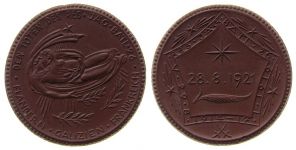 Freiberg - Denkmal des Jägerbatallions 26 - 1921 - Medaille  prägefrisch