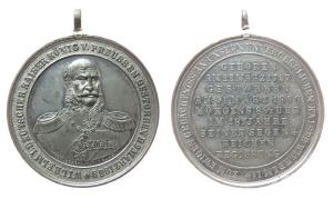 Wilhelm I (1797-1888) - auf seinen Tod - 1888 - tragbare Medaille  vz