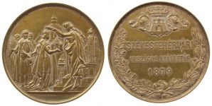 Szekes Fehervar (Stuhlweissenburg) - Ausstellung - 1879 - Medaille  vz