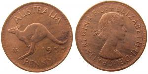 Australien - Australia - 1955 - 1 Penny  unc