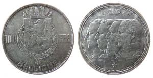 Belgien - Belgium - 1949 - 100 Francs  vz