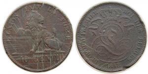 Belgien - Belgium - 1848 - 10 Centimes  schön
