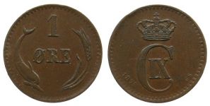 Dänemark - Denmark - 1875 - 1 Öre  ss