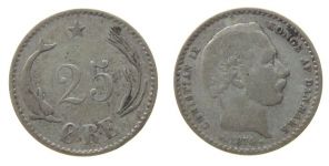 Dänemark - Denmark - 1874 - 25 Öre  schön
