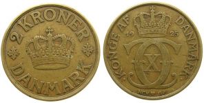 Dänemark - Denmark - 1925 - 2 Kronen  ss