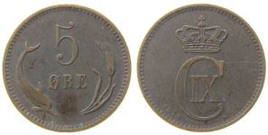 Dänemark - Denmark - 1874 - 5 Öre  ss