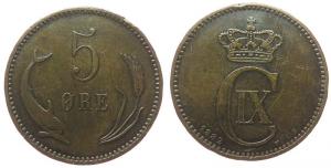 Dänemark - Denmark - 1882 - 5 Öre  ss