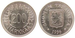 Finnland - Finland - 1956 - 200 Markka  vz-unc