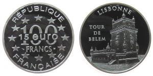 Frankreich - France - 1997 - 100 Francs / 15 Euro  pp