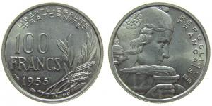 Frankreich - France - 1955 - 100 Francs  unc