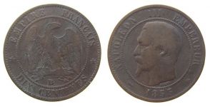 Frankreich - France - 1853 - 10 Centimes  schön