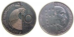 Frankreich - France - 1986 - 10 Francs  stgl