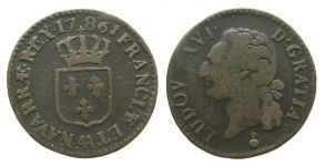 Frankreich - France - 1786 - 1/2 Sol  s/ss