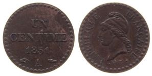Frankreich - France - 1851 - 1 Centime  vz