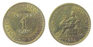 Frankreich - France - 1925 - 1 Franc  vz