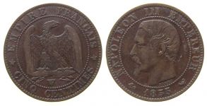 Frankreich - France - 1855 - 5 Centimes  ss