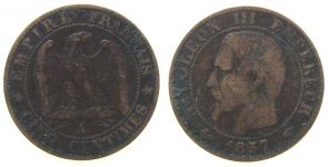 Frankreich - France - 1857 - 5 Centimes  schön