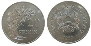 Guinea Bissau - 1977 - 20 Peso  vz