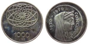 Italien - Italy - 1970 - 1000 Lire  fast stgl