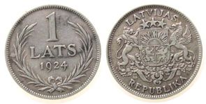 Lettland - Lativa - 1924 - 1 Lats  ss