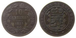 Luxemburg - Luxembourg - 1855 - 10 Centimes  ss