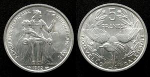 Neu Kaledonien - New Caledonia - 1952 - 5 Francs  unc
