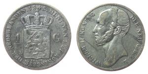 Niederlande - Netherlands - 1845 - 1 Gulden  ss