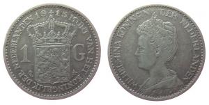Niederlande - Netherlands - 1915 - 1 Gulden  ss