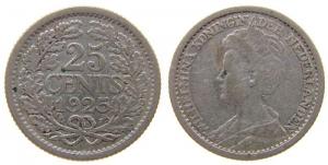 Niederlande - Netherlands - 1925 - 25 Cent  ss-