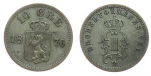 Norwegen - Norway - 1876 - 10 Öre  ss