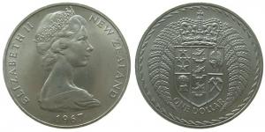 Neuseeland - New-Zealand - 1967 - 1 Dollar  unc